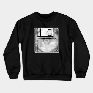Floppy Disk, Posterized Crewneck Sweatshirt